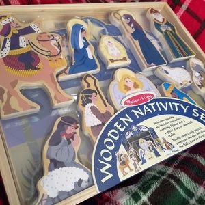 NIP Melissa & Doug Wooden Nativity Set